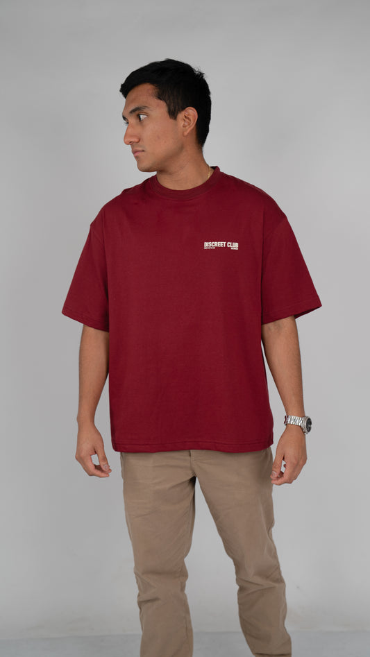 "Hologram" - FMAB Wine Oversized Shirt