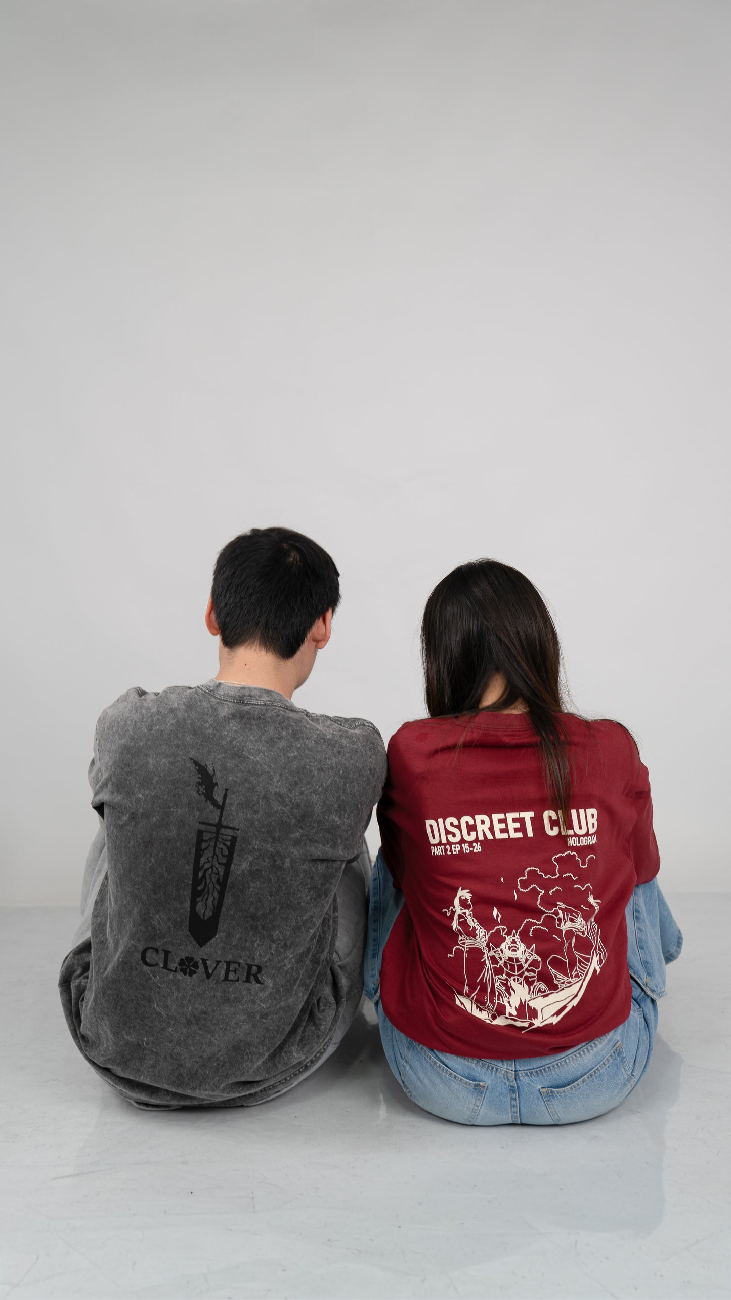 "Hologram" - FMAB Wine Oversized Shirt